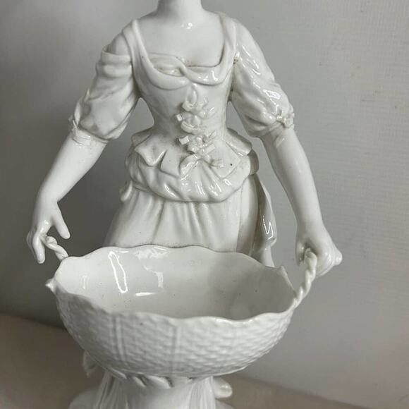 KPM BERLIN PORCELAIN LADY BASKET SWEET MEAT DISH - Picture 4 of 8